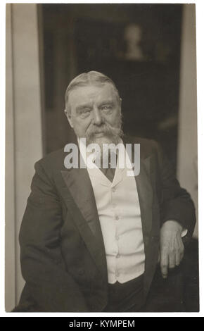 Portrait du célèbre peintre néerlandais du XIXe siècle Lawrence Alma-Tadema, connu pour ses représentations du monde classique. Cette image met en valeur son héritage dans le monde de l'art. Banque D'Images