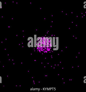 Une image de mars, la quatrième planète du Soleil, capturée par l'observatoire de rayons X de Chandra. Cette photographie, prise en 2002, révèle les caractéristiques de surface et de masse de la planète en rayons X. Banque D'Images