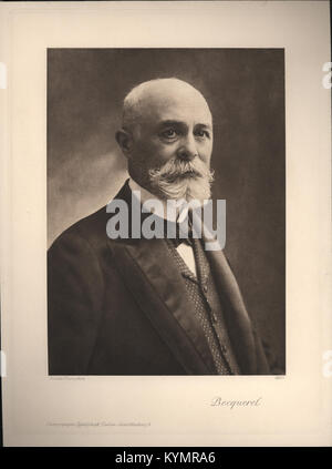 Portrait d’Antoine-Henri Becquerel (1852-1908), physicien français réputé pour sa découverte de la radioactivité. Cette image historique de Gaspard-Félix Tournachon, aussi connu sous le nom de Nadar, met en valeur la stature intellectuelle de Becquerel et sa contribution à la physique. Banque D'Images