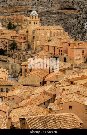 Le village pittoresque d'Albarracin. Teruel, Espagne. Banque D'Images