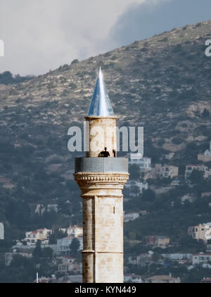 Mosquée Camii-Kebir Mouttalos au projet de conservation de la zone de la vieille ville de Paphos, Chypre. Banque D'Images