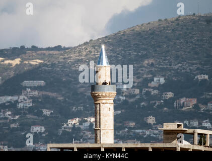 Mosquée Camii-Kebir Mouttalos au projet de conservation de la zone de la vieille ville de Paphos, Chypre. Banque D'Images