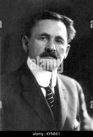 Un Albert Michelson, Albert Abraham Michelson, physicien américain connu pour son travail sur la mesure de la vitesse de la lumière et en particulier pour l'expérience de Michelson-Morley. En 1907, il a reçu le Prix Nobel de physique Banque D'Images