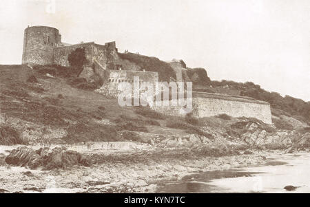 Greencastle fort & Tour Martello, Donegal, Irlande Banque D'Images