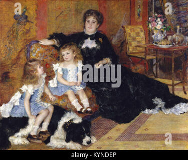 Pierre-Auguste Renoir - Madame Georges Charpentier (Marguerite Louise Lemonnier) et ses enfants, Georgette Berthe et Paul Émile Charles Banque D'Images