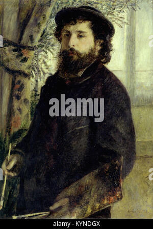 Pierre-Auguste RENOIR - Portrait de Claude Monet 1875 Paris, musée d'Orsay Banque D'Images