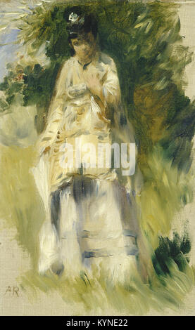 Pierre-Auguste Renoir - Femme Debout par un arbre Banque D'Images