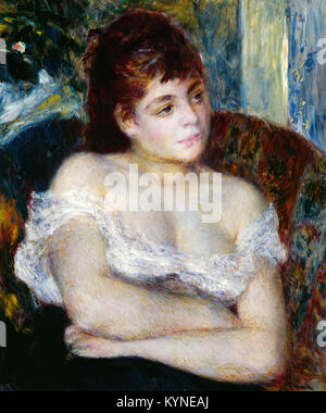 Pierre-Auguste Renoir - Femme dans un fauteuil Banque D'Images