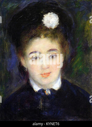 Pierre-Auguste Renoir - Jeune femme en noir Banque D'Images