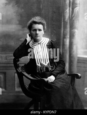 Marie Curie. Le Prix Nobel grand scientifique, Marie Sklodowska Curie (1867-1934). Photo c.1903 Banque D'Images
