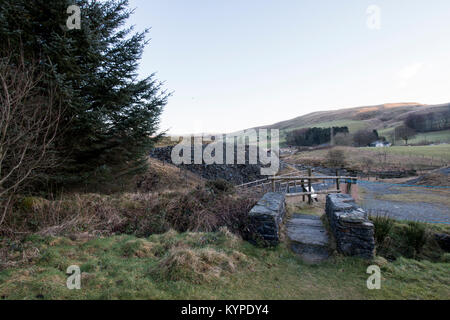 Llywernog, nr Aberystwyth, Ceredigion, pays de Galles. 07/01/2018 Banque D'Images