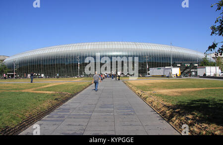 Vue de la Gare de la gare centrale de Strasbourg vu de la Place de la Gare, France Banque D'Images