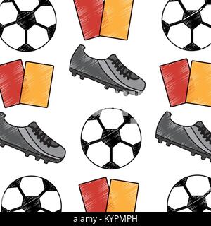 Chaussure de foot ball modèle transparent cartes Illustration de Vecteur