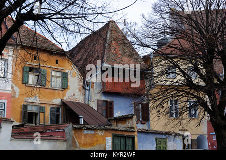 La pittoresque vieille ville de Sibiu Banque D'Images