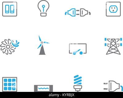 Formats de fichier Icon Set en duo couleurs sonores. Vector illustration. Illustration de Vecteur