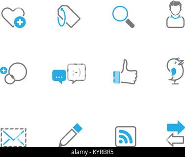 Panneau d'avertissement de trafic Icon Set en duo la couleur tonale. Vector illustration. Illustration de Vecteur