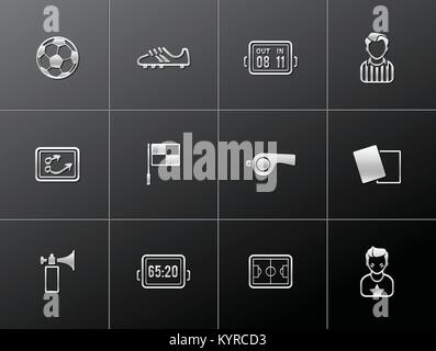 Les icônes de l'aviation dans les styles métalliques. Vector illustration. Illustration de Vecteur