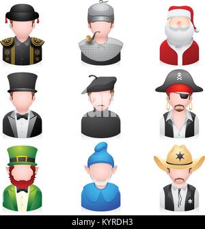 Les gens de la profession d'icônes. Illustration de Vecteur