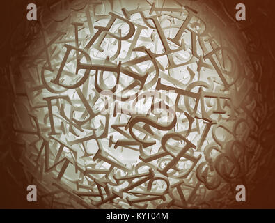 Domaine de lettres 3d Banque D'Images