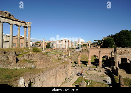 L'Italie, Rome, Forum Romain Banque D'Images