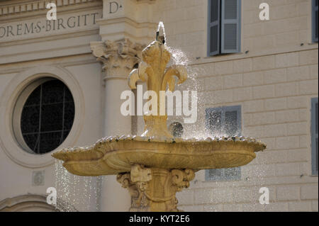 Fontaine, Piazza Farnese, Rome, Italie Banque D'Images