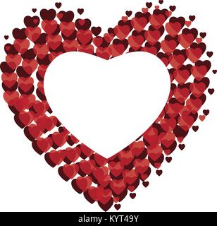 Vector illustration de red Heart Valentine. Illustration de Vecteur