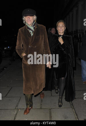 Diverses célébrités assister à Evgeny Lebedev fête de Noël le propriétaire de l'Evening Standard comprend : Bob Geldof, Jeanne Où : Londres, Royaume-Uni Quand : 16 décembre 2017 Source : WENN.com Banque D'Images
