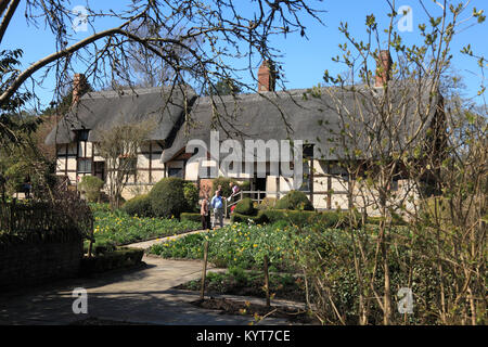 Ann Hathaways Cottage à Stratford upon Avon Banque D'Images