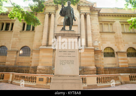 Matthew Flinders Statue - Sydney - Australie Banque D'Images