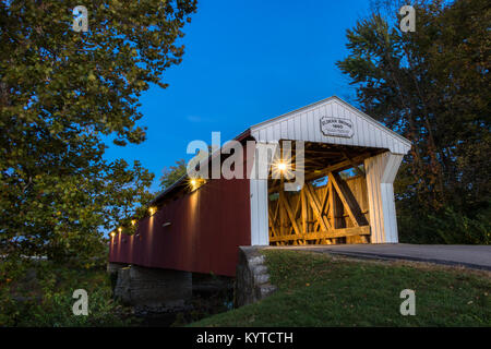 Eldean Road covered bridge dans Miami Comté (Ohio) Banque D'Images