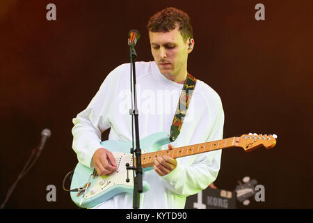 Norvège, Oslo - le 23 juin 2017. La chanteuse norvégienne, auteur-compositeur et musicien Gundelach effectue un concert live au cours de la fête de la musique norvégienne Piknik i Parken à Oslo. (Photo crédit : Gonzales Photo - Stian S. Moller) Banque D'Images