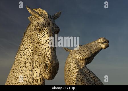 Les Kelpies Banque D'Images