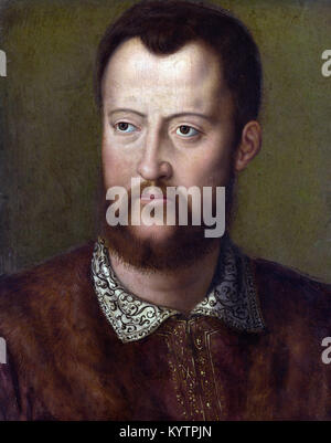 Après Agnolo Bronzino Portrait de Cosme I de Médicis, Grand-duc de Toscane Banque D'Images