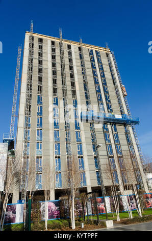 Chambres d'étudiants en cours de construction pour Birmingham City University par Eastside City Park à Birmingham Banque D'Images