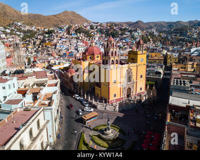 Collégiale basilique de Nuestra Señora de Guanajuato, ou Basilique de Notre Dame de Guanajuato, Mexique, Banque D'Images