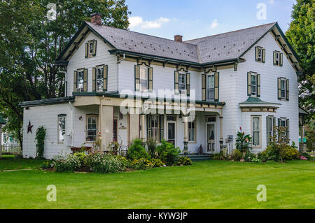 Chambre en pays Amish en Pennsylvanie, USA Banque D'Images