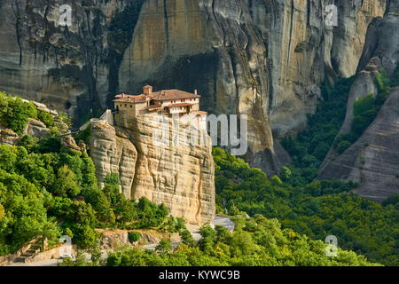 Le monastère de Roussanou, Météores, Grèce Banque D'Images