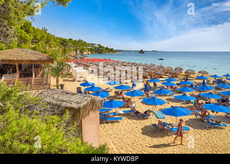 Près de la plage de Gialos, Agrostoli l'île de Céphalonie, Grèce Banque D'Images