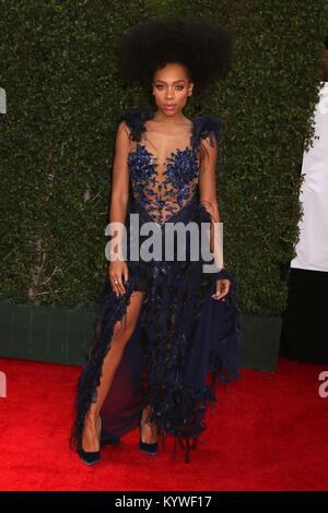 Pasadena, CA. 15 Jan, 2018. Niatia Jessica Kirkland, Lil Mama aux arrivées pour 49ème NAACP Image Awards - Arrivals, Pasadena Civic Auditorium, Pasadena, CA, le 15 janvier 2018. Credit : Priscilla Grant/Everett Collection/Alamy Live News Banque D'Images