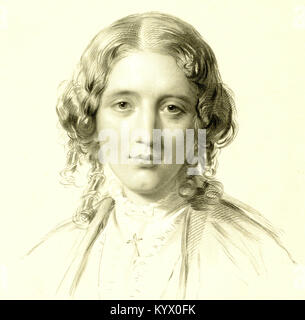 Harriet Beecher Stowe, Harriet Beecher Stowe, Elisabeth et abolitionniste américain auteur Banque D'Images