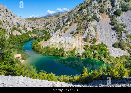 La rivière Zrmanja Croatie Banque D'Images