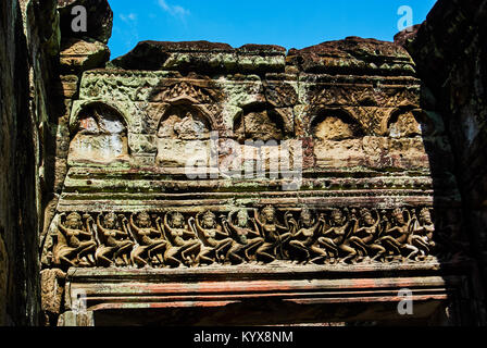 Bâtiment historique à Angkor Wat Thom Cambodge Banque D'Images