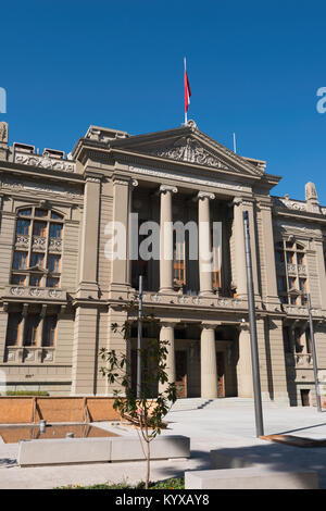 Le Palacio de los tribunales de justicia de Santiago, Chili Banque D'Images
