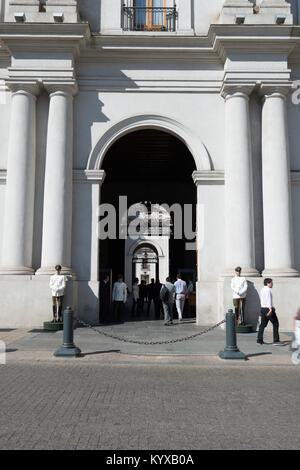 Le Palais de la Moneda, Santiago, Chili Banque D'Images