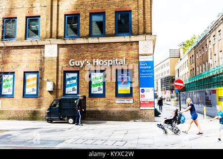 Guy's Hospital London UK Angleterre, NHS hospital dans le quartier de Southwark, au centre de Londres, Guy's Hospital de Londres, Guy's hospital building London Banque D'Images