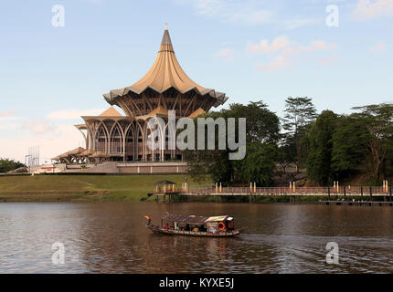 Nouvelle Assemblée législative de l'État de Sarawak Kuching Banque D'Images