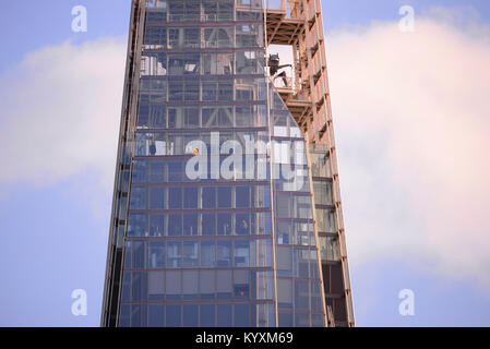 Les niveaux supérieurs Shard et les planchers de visualisation pour View from the Shard Viewing hublots. Londres. Y compris les niveaux 69 à 72 Banque D'Images