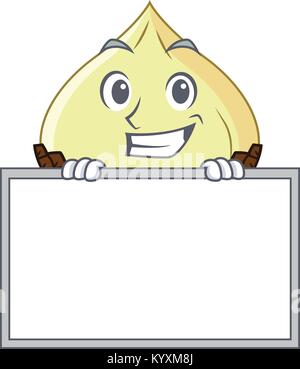 Souriant avec fruit serpent dessin animé caractère conseil Illustration de Vecteur
