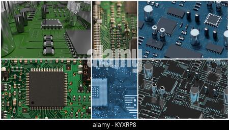Collage des BPC, de matériels informatiques, collage Banque D'Images