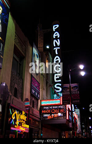 Le Pantages Theatre. Hollywood. Los Angeles, Californie Banque D'Images